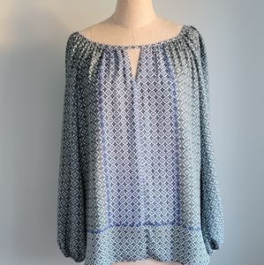 Max Studio multi color blouse size L